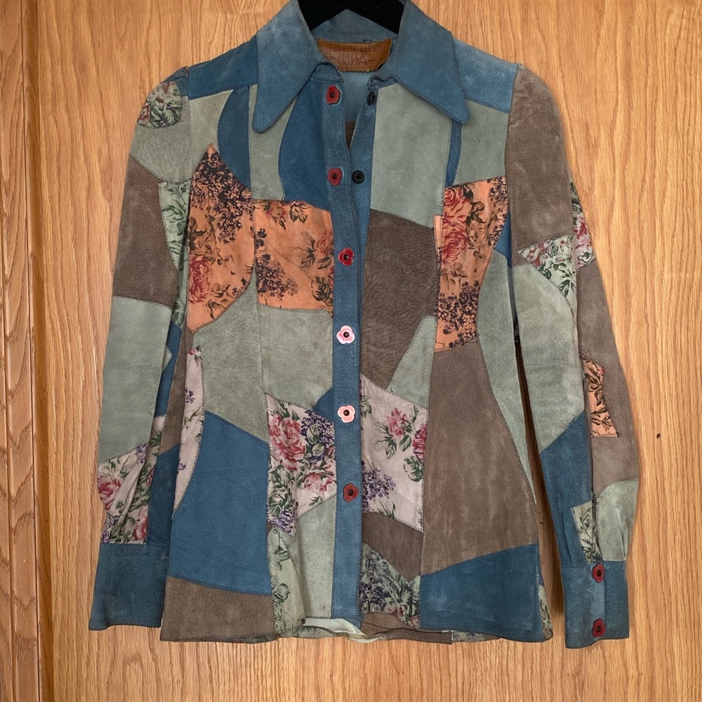 Vintage Roberto Cavalli suede jacket